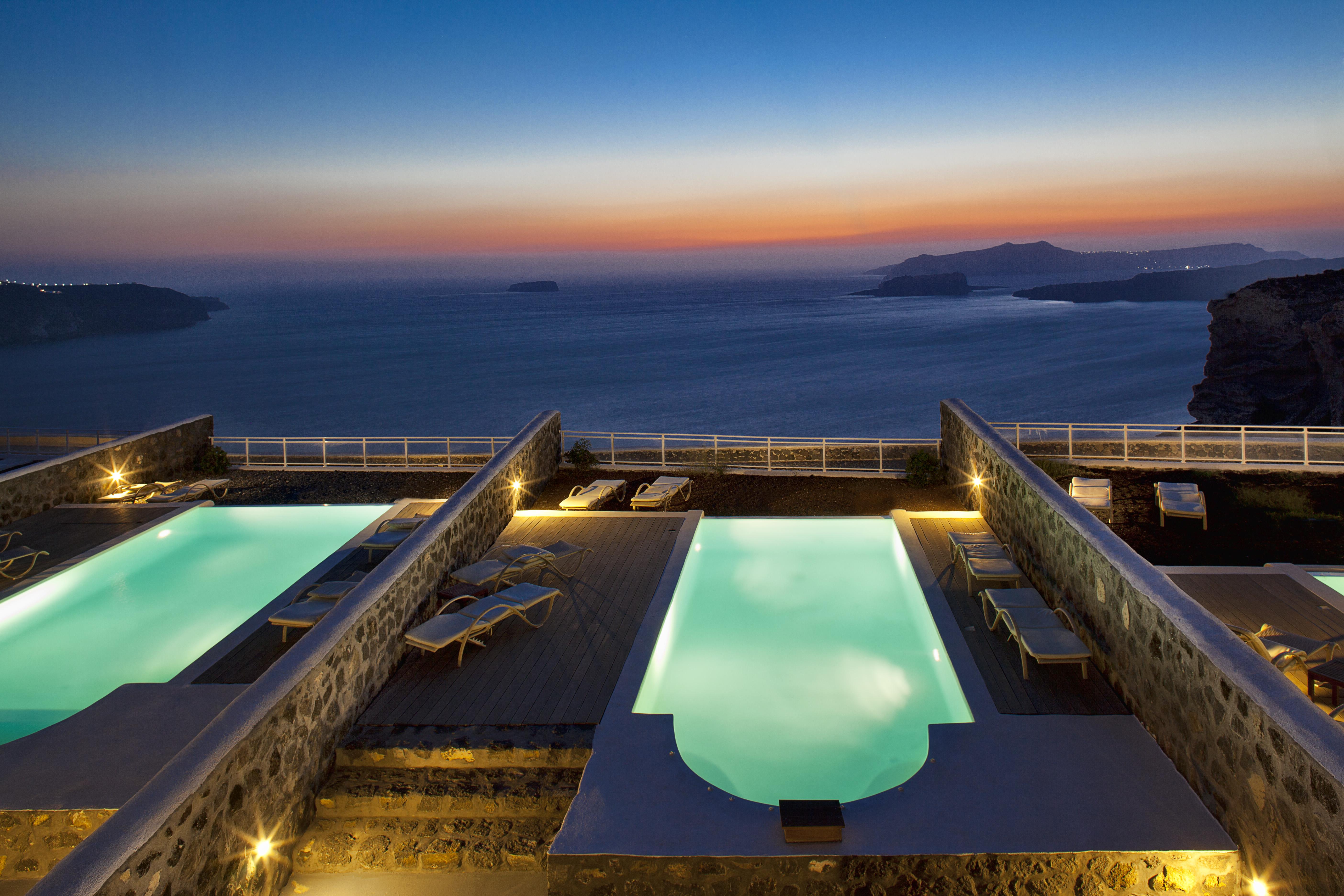 Thermes Luxury Villas And Spa (Adults Only) Megalochori  Exterior foto