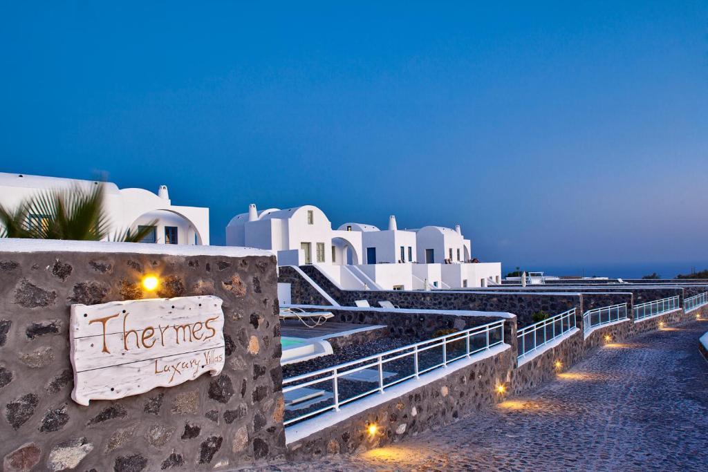 Thermes Luxury Villas And Spa (Adults Only) Megalochori  Exterior foto